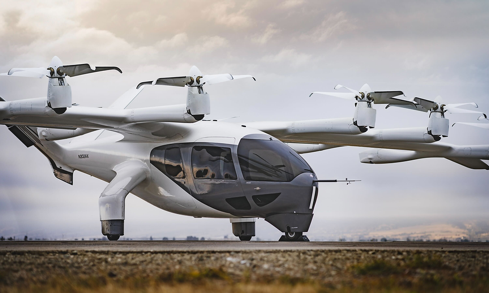 Elektrische luchttaxi eVTOL in ontwikkeling