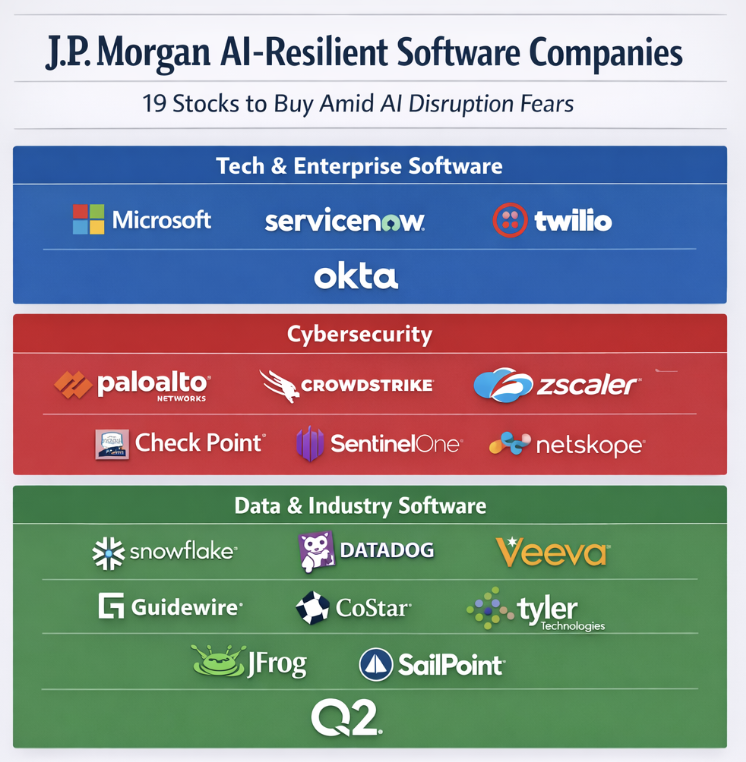 Volgens JPMorgan gelden deze 19 softwareaandelen als structurele winnaars
