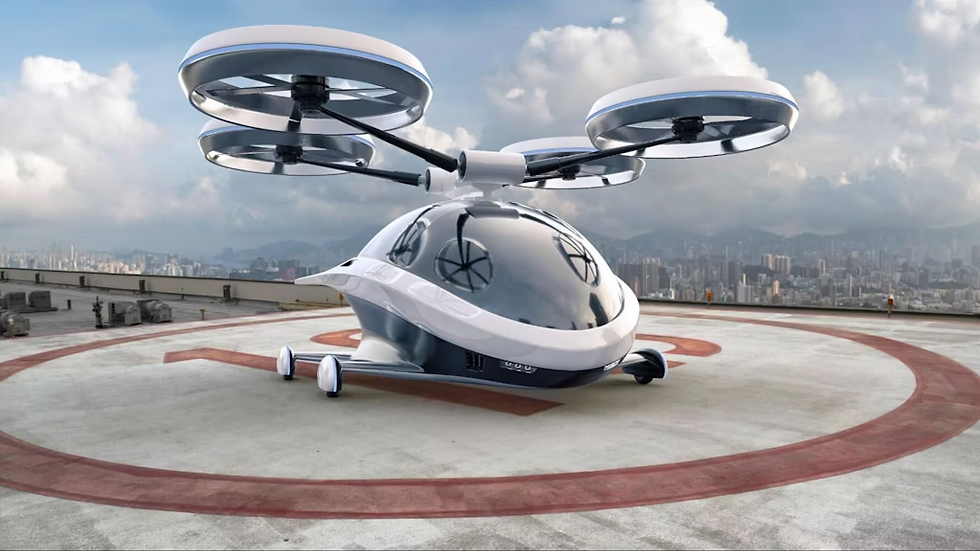 Hoe eVTOL's eruitzien: futuristische elektrische luchttaxi’s