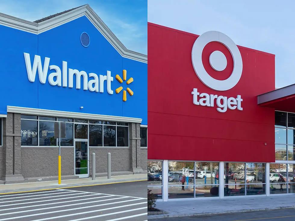 Beleggers kijken naar Target en Walmart