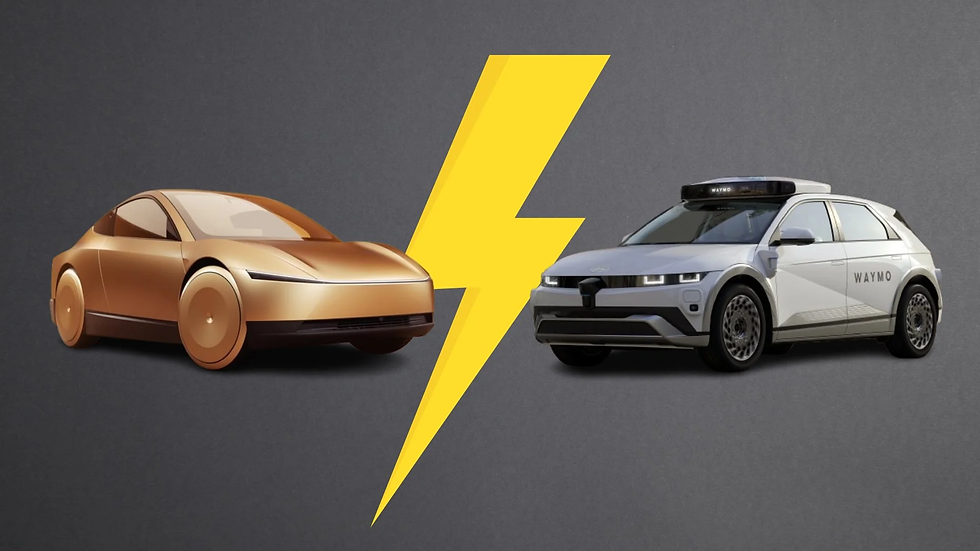 De strijd met Tesla versnelt nu Waymo de voorsprong pakt.