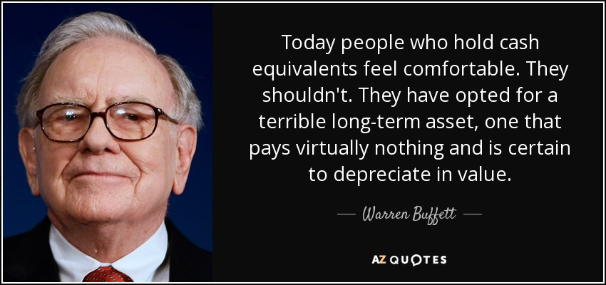 Dit is wat Warren Buffett zegt over cash: