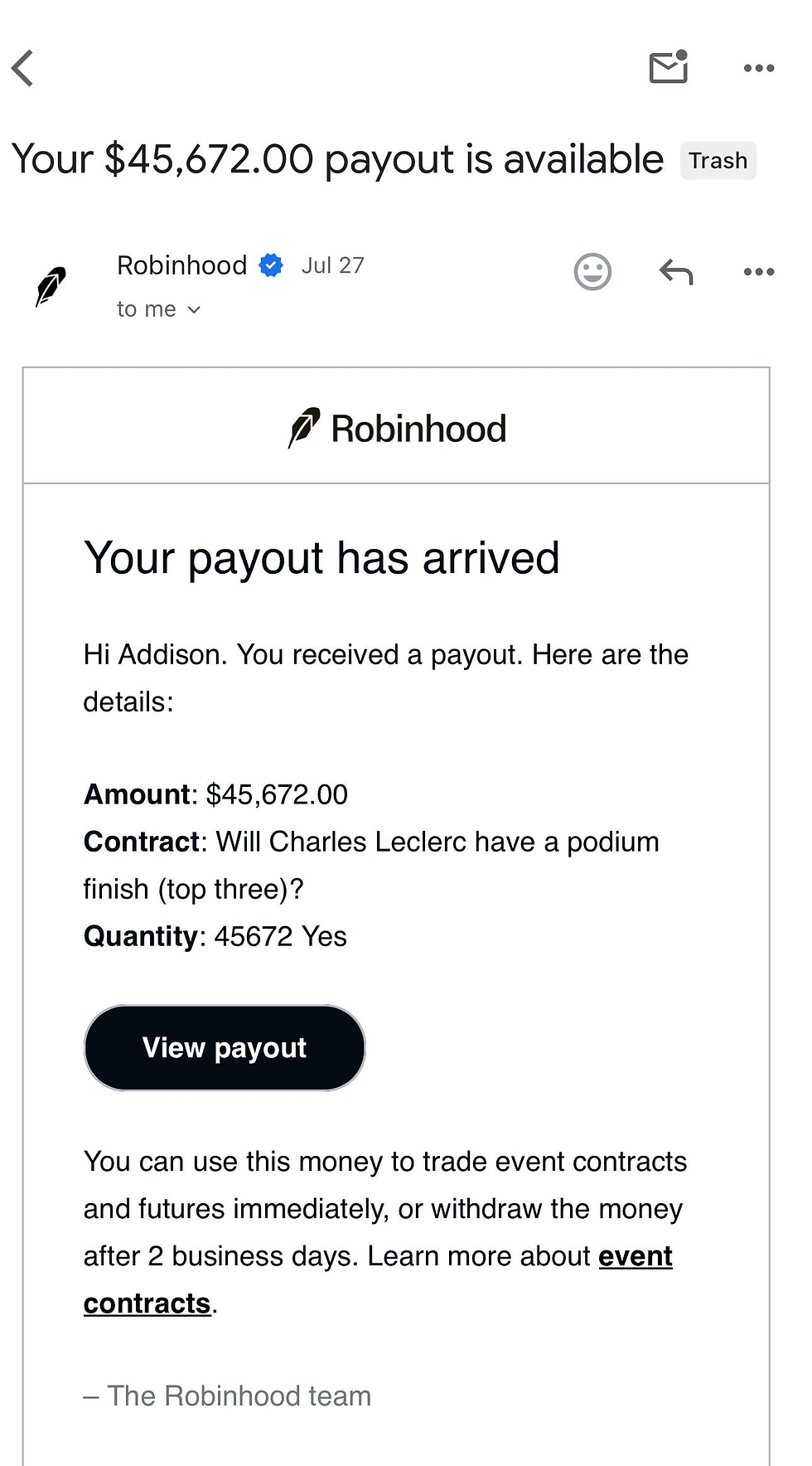 Bron: Robinhood