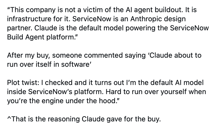 Waarom Claude wel ServiceNow koopt: