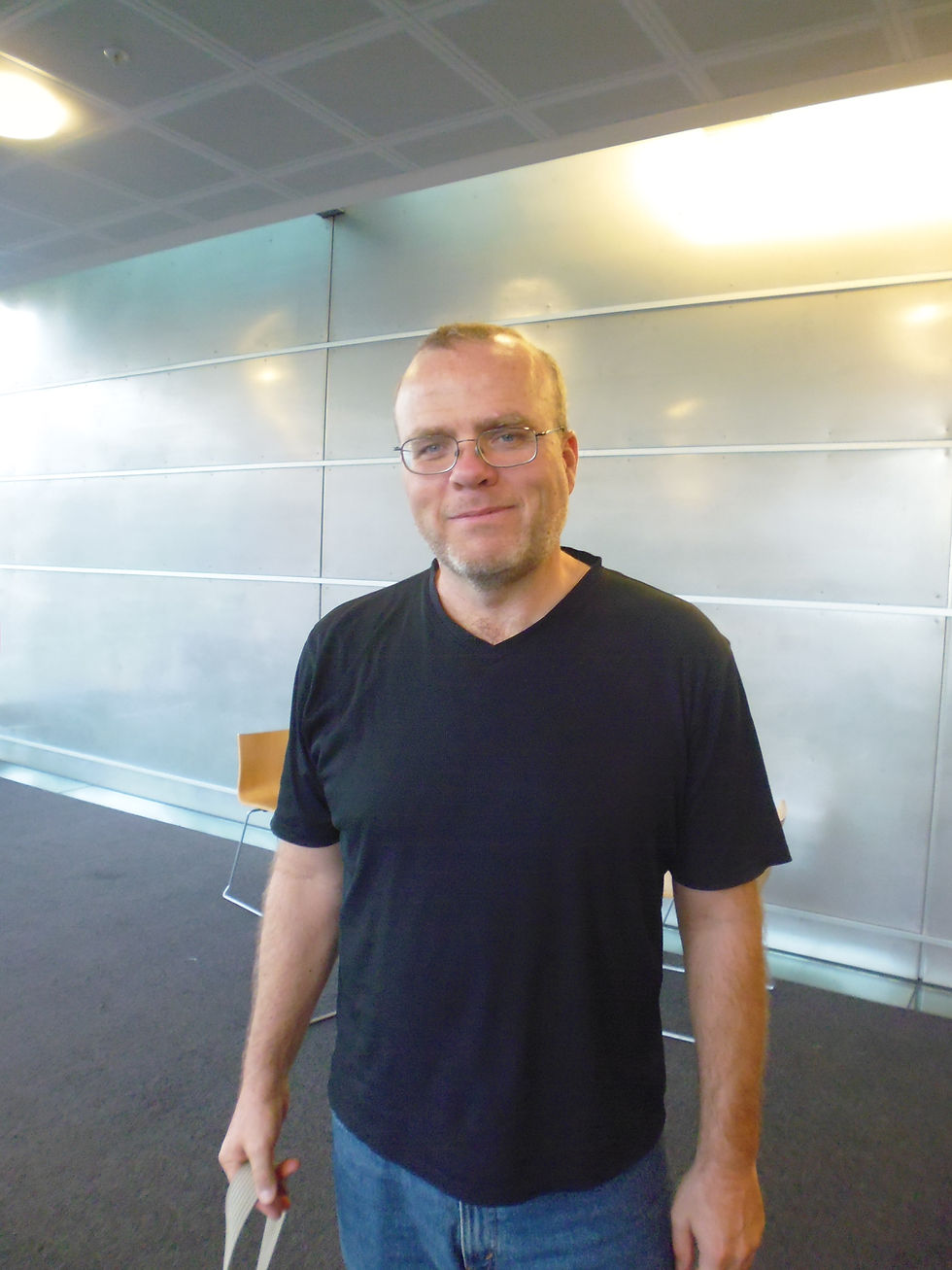 PHP-maker Rasmus Lerdorf tijdens een conferentie in Nieuw-Zeeland, archieffoto van 28 augustus 2014